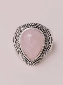 水滴裝飾圓環 - 粉色 - 查看 3