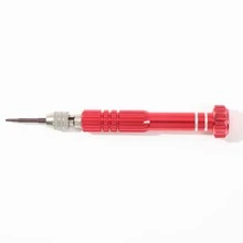 1pc 5 In 1 Iron Alloy Screwdriver, Classic Multifunction Maintenance Tool For Eye - Red - View 3