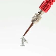 1pc 5 In 1 Iron Alloy Screwdriver, Classic Multifunction Maintenance Tool For Eye - Red - View 4