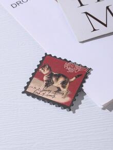 Bộ 50 Thiết Kế Tem Họa Tiết Mèo Miếng Dán, Vintage Miếng Dán Trang Trí Đa Năng Cho Thủ Công DIY, Tay Tài Khoản, Trang Trí - Nhiều màu - Xem 2