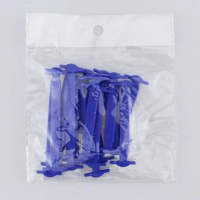 16pcs Shoelaces, Blue Silicone Casual Shoe Accessories For Sneakers