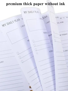 Trees 1 sổ ghi chép kế hoạch hàng tuần hoa nhật ký mục tiêu chương trình nghị sự để tăng năng suất của bạn với tính năng theo dõi thói quen - Đỏ - Xem 2