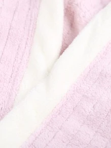 1 chiếc áo choàng tắm có mũ thiết kế tai thỏ - Xám - Xem 6