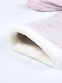 1 chiếc áo choàng tắm có mũ thiết kế tai thỏ - Xám - Xem 4