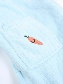 1 chiếc áo choàng tắm có mũ thiết kế tai thỏ - Xám - Xem 7