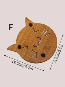 1 miếng đệm cách nhiệt thiết kế mèo - màu nâu - Xem 7