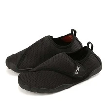 Scarpe sportive traspiranti per coppie, adatte per tapis roulant, spiaggia, escursioni, scarpe da passeggio leggere e antiscivolo - nero - Visualizzare 6