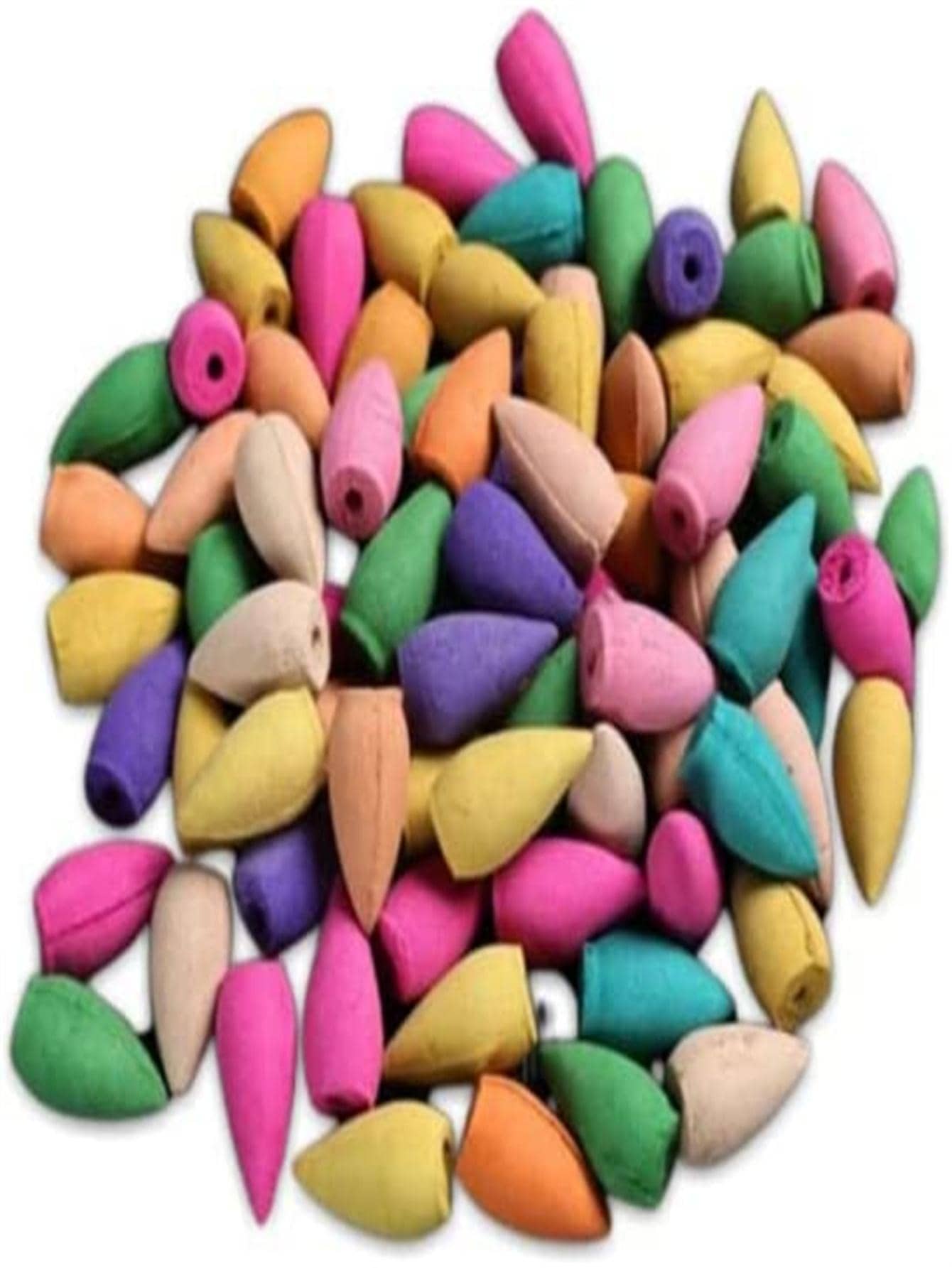 60pcs Mixed Color Water-Drop Shaped Incense Cone Gifts Birthday Graduation - Multicolor - View 1