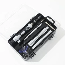 1set Iron Alloy Screwdriver Set, Minimalist 115 In 1 Multifunction Phone Repair Screwdriver Set For Household - Black - View 4