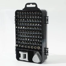 1set Iron Alloy Screwdriver Set, Minimalist 115 In 1 Multifunction Phone Repair Screwdriver Set For Household - Black - View 5