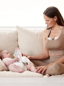 MOMCOZY S12 Pro Hands Free Breast Pump, 24mm Wearable Electric Breast Pump - 白色 2 件裝 - 查看 2