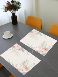 2 chiếc Thảm Trải Bàn In Hoa, Vải Hiện Đại Cách Nhiệt Chống Trơn Trượt Để Bàn Cho Gia Đình, Bữa Tiệc - Nhiều màu - Xem 4