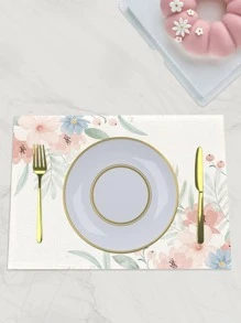 2 chiếc Thảm Trải Bàn In Hoa, Vải Hiện Đại Cách Nhiệt Chống Trơn Trượt Để Bàn Cho Gia Đình, Bữa Tiệc - Nhiều màu - Xem 2