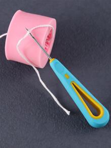 1 pieza/12 piezas Herramienta perforadora manual Equipo de perforación Accesorio práctico Herramientas de aguja perforadora para mechas de velas - Celeste - Ver 5