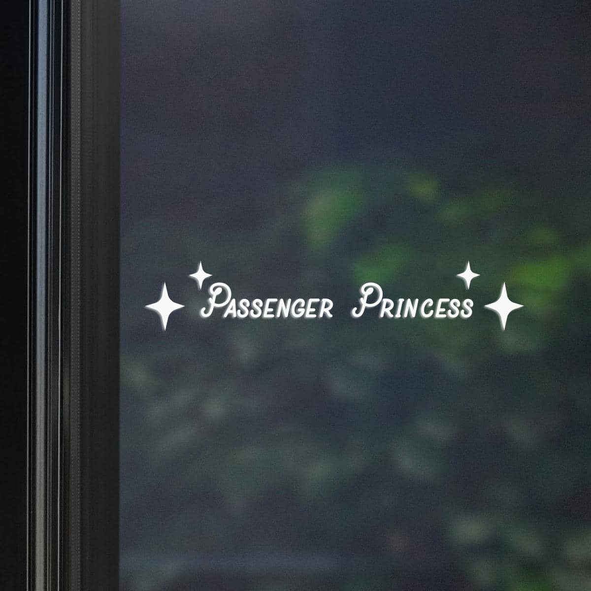 RandySticker 10x2CM Passenger Princess Mirror Sticker Home Decor Mirror Sticker Vinyl Decor - White - View 1