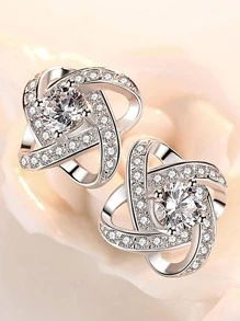 FOREVER QUEEN Sterling Silver Earrings for Women, Satellite Series Women Stud Earrings, 5A Cubic Zirconia, Jewelry Gift Box Packaging
