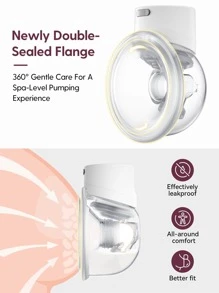 MOMCOZY S12 Pro Hands Free Breast Pump, 24mm Wearable Electric Breast Pump - White 1 Pack - View 6