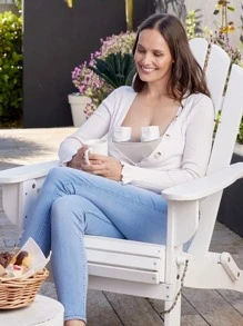 MOMCOZY S12 Pro Hands Free Breast Pump, 24mm Wearable Electric Breast Pump - White 1 Pack - View 8