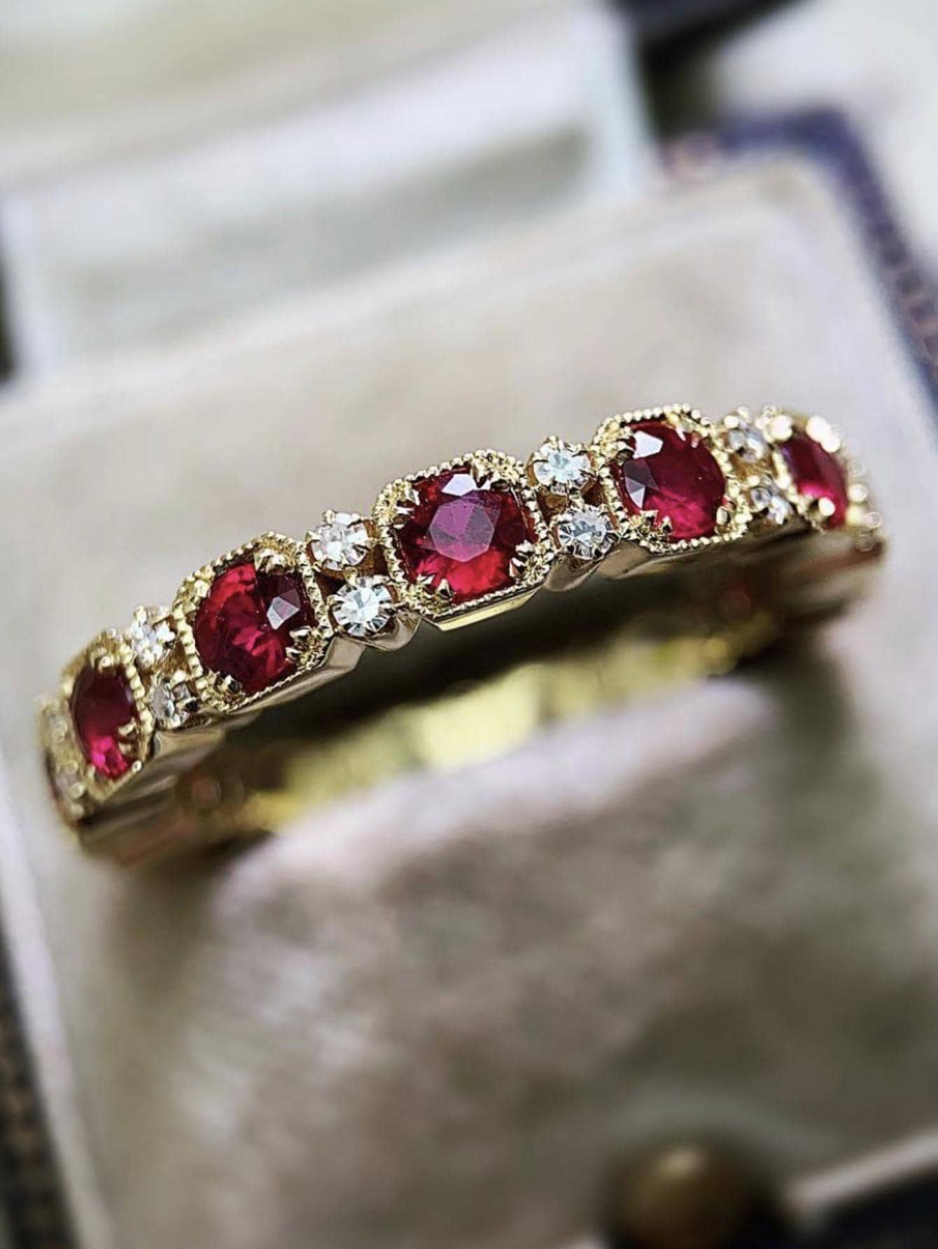 Nhẫn trang trí đá rhinestone - Vàng - Xem 1