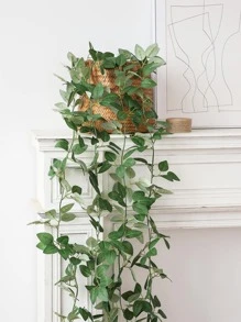 1pc Artificial Leaf Vine, Valentine Day, Gift,Fake Plants - Green - View 3