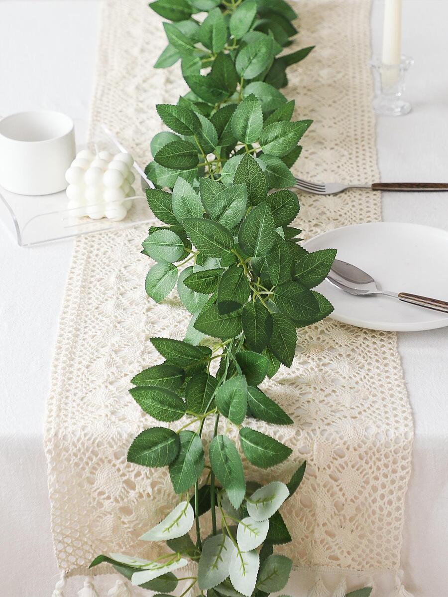 1pc Artificial Leaf Vine, Valentine Day, Gift,Fake Plants - Green - View 1