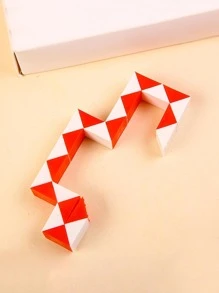 1入魔術貪食蛇魔方玩具,減壓、緩解焦慮、减压和降噪玩具-適用於生日、復活節、教育課堂和派對禮物 - 紅色 - 查看 2