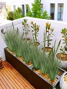 2入組人造植物用於家居裝飾現代塑料假植物 - 綠色 - 查看 5