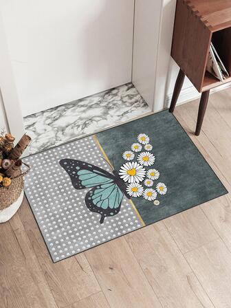 1片蝴蝶印花地毯