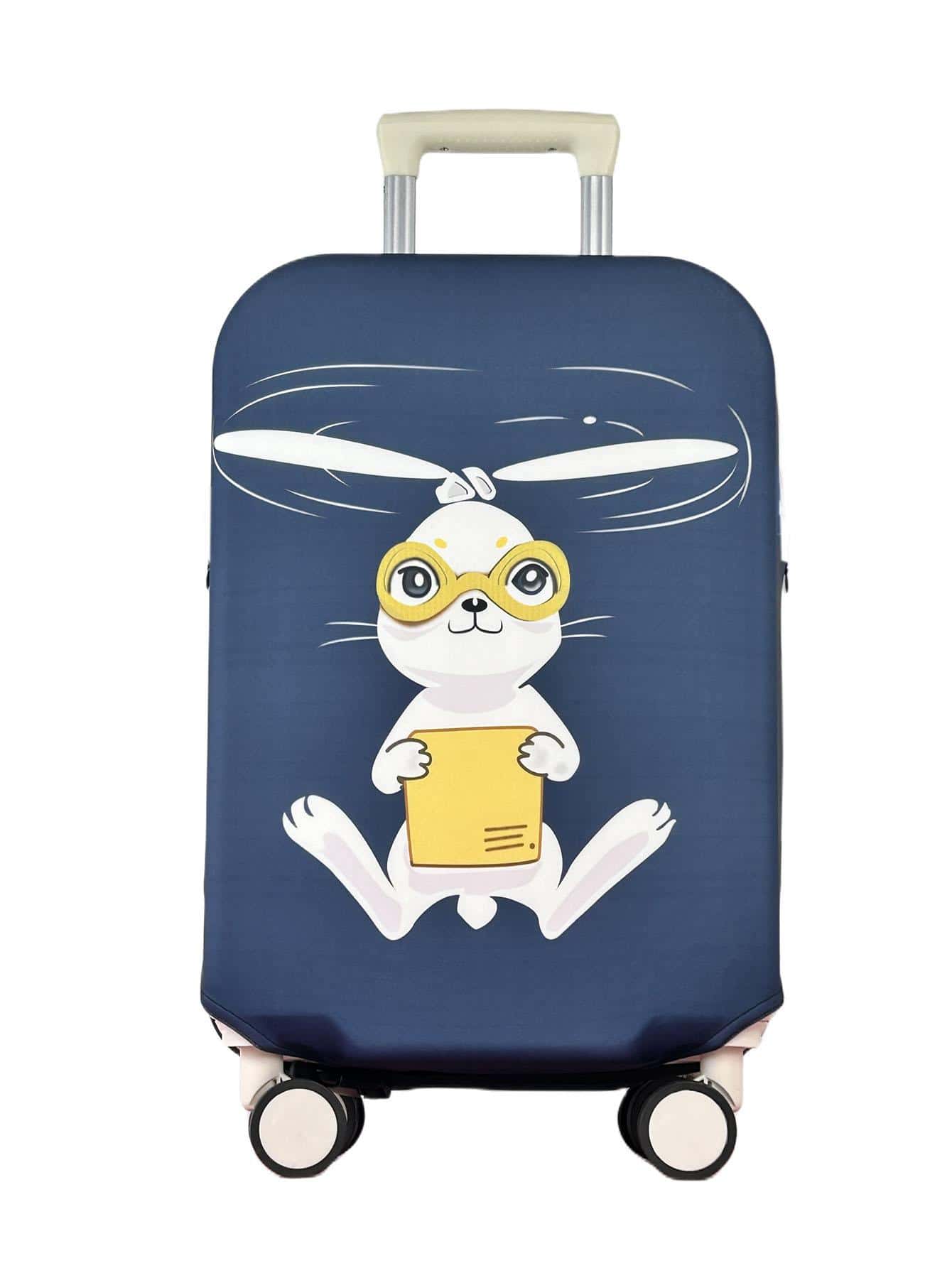 1 Polyester Hành Lý Bụi, Hoạt Hình Dễ Thương Họa Tiết Thỏ Du Lịch Bảo Vệ Cho Du Lịch - Nhiều màu - Xem 1