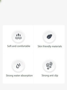 1入組3D卡通花朵圖案防滑沐浴可愛矽藻土浴室毯適用於浴室 - 彩色 - 查看 6