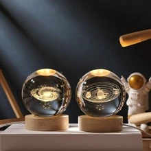 1入組木燈展示底座木頭數顯底座水晶玻璃燈底座支撐架木數顯 - 黃色 - 查看 5