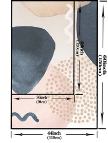 1pc Abstract Pattern Tapestry, Fabric Wall Blanket For Home Wall Decor - Multicolor - View 2