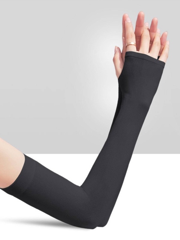 Unisex Solid Casual Fingerless Gloves For Outdoor