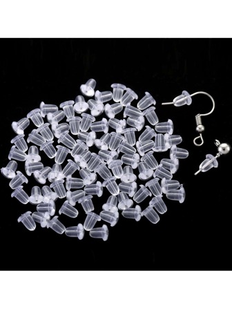 yuenz 200入組/套極簡風格透明DIY耳堵適用於DIY耳環珠寶製作