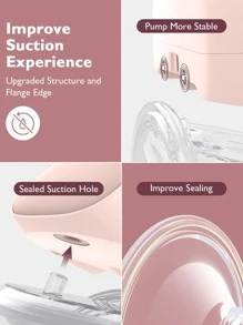 MOMCOZY S9 Pro Wearable Breast Pump, 24mm Hands Free Electric Breast Pump - 粉色 2 件裝 - 查看 2