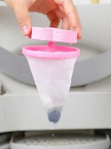 1入組粉色的洗衣現代滌綸可重複使用洗衣烘乾球適用於家用的 - 粉色 - 查看 2