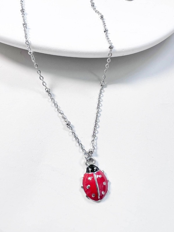 Ladybug Pendant Necklace SHEIN USA
