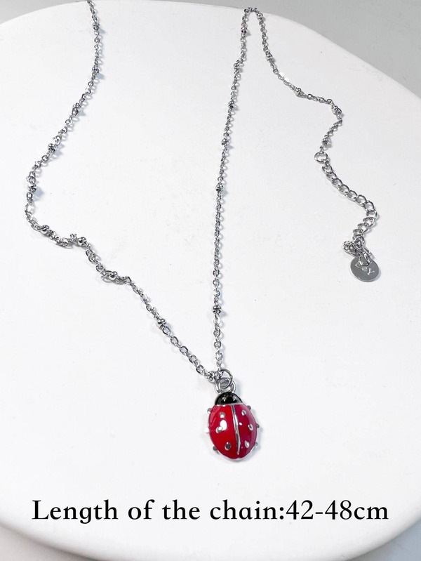 Ladybug Pendant Necklace SHEIN USA