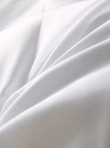 1 Bộ Chăn Ga Gối Màu Trắng, Gối Ngủ Polyester Hiện Đại Cho Ngủ - trắng - Xem 5