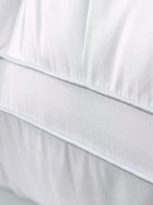 1 Bộ Chăn Ga Gối Màu Trắng, Gối Ngủ Polyester Hiện Đại Cho Ngủ - trắng - Xem 6