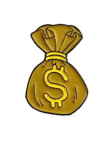 2 stks/set Geldzak Ontwerp Broche