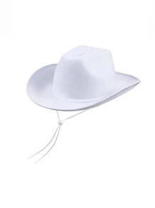 Mũ Fedora rắn - trắng - Xem 2