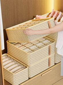 1 件几何图案内衣收纳盒装饰秋季装饰节日装饰房间装饰家居装饰秋季装饰卧室装饰 - 酒紅色 - 查看 4