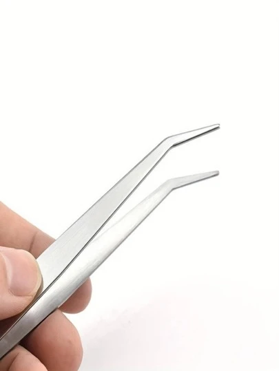 2pcs Stainless Steel Tweezers