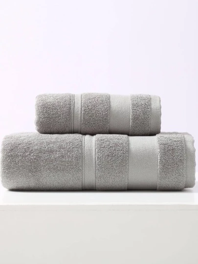 1条轻薄浴巾，简约镂空图案，浅灰色，70*140厘米长方形，成人男女通用，适用于游泳、沐浴、厨房、洗脸，另有34*74厘米手巾可选，速干、吸水性强、柔软、不易褪色，适用于浴室、酒店、健身房、旅行、节日礼物、户外、美容院、理发店等场所，四季皆宜，是家居浴室装饰、返校季、美容院、家庭浴室、淋浴浴巾、酒店运动用品、家居必备、毛巾、护肤浴巾。