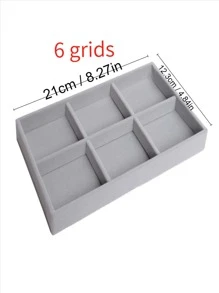 1 pieza Bandeja de joya multi cuadro - Gris - Ver 8