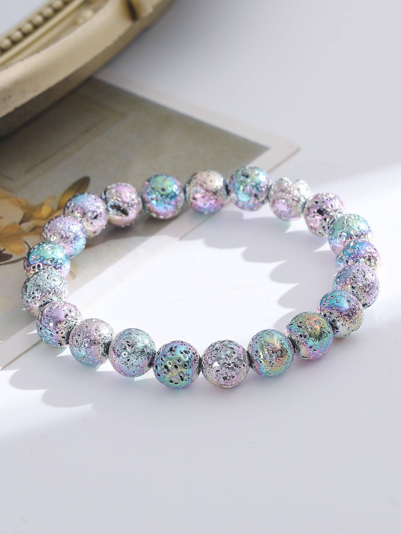 1 vòng tay pha lê tự nhiên thời trang cho phụ nữ để trang trí hàng ngày - Nhiều màu - Xem 1