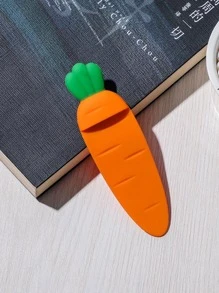 1pc Carrot Design Bookmark, Cute Multi-Purpose Page Marker For Student Teacher Reading Back To School - Orange - View 3