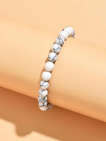 Pulsera con cuentas de piedra para la decoración diaria para una apariencia elegante