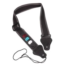 1入組黑色吉他可調整肩帶和3入組/套現代聚酰胺帶適用於吉他 - 黑色 - 查看 2
